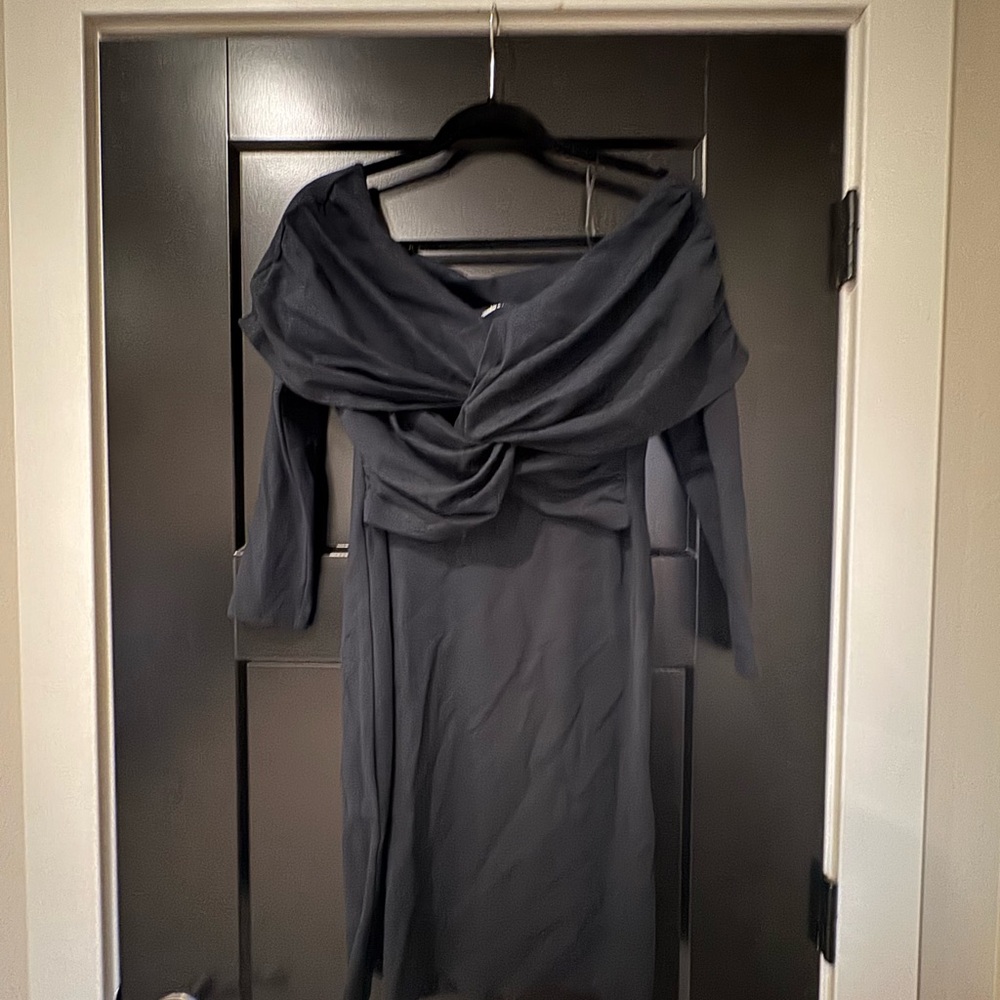 Elegant Black Off-Shoulder Dress